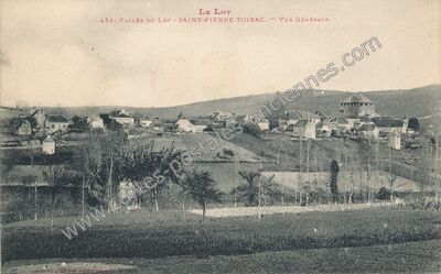 Carte postale ancienne Vallée du Lot - Vue Générale — Saint-Pierre-Toirac (Lot)