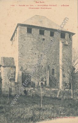 Carte postale ancienne L'Église (Monument Historique) — Saint-Pierre-Toirac (Lot)