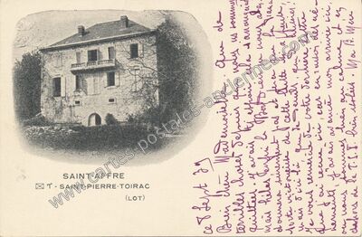 Carte postale ancienne Saint-Affre — Saint-Pierre-Toirac (Lot)