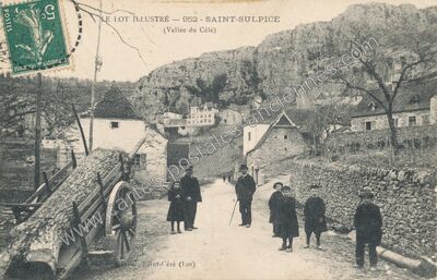 Carte postale ancienne St Sulpice — Saint-Sulpice (Lot)