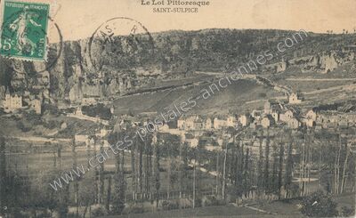 Carte postale ancienne Le Lot Pittoresque — Saint-Sulpice (Lot)