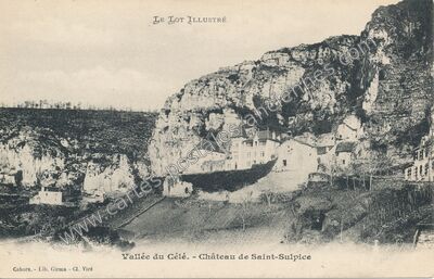 Carte postale ancienne Vallée du Célé. - Château — Saint-Sulpice (Lot)