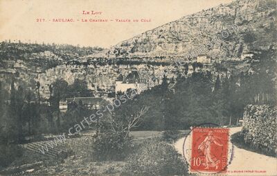 Carte postale ancienne Sauliac — Sauliac-sur-Célé (Lot)