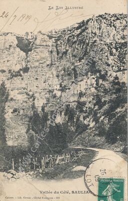 Carte postale ancienne Sauliac — Sauliac-sur-Célé (Lot)