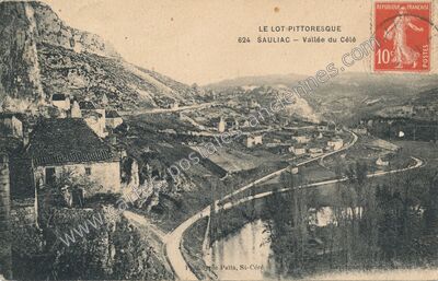 Carte postale ancienne Sauliac — Sauliac-sur-Célé (Lot)