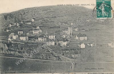 Carte postale ancienne Sauliac — Sauliac-sur-Célé (Lot)
