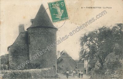 Carte postale ancienne La Place — Théminettes (Lot)