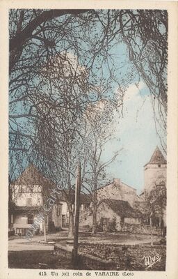Carte postale ancienne Un joli coin — Varaire (Lot)