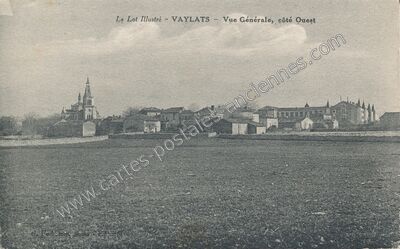 Carte postale ancienne Vue Générale, côté Ouest — Vaylats (Lot)