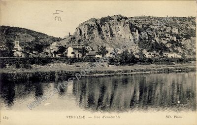 Carte postale ancienne Vue d'ensemble — Vers (Lot)