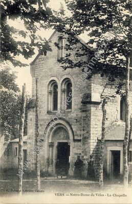 Carte postale ancienne Notre-Dame de Vèles - La Chapelle — Vers (Lot)