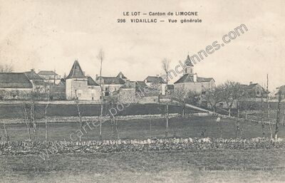 Carte postale ancienne Vue générale — Vidaillac (Lot)