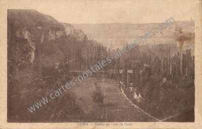 Carte postale ancienne Vallée du Célé (le Pont) — Corn (Lot)