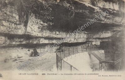 Carte postale ancienne Gouffre de Padirac — Padirac (Lot)