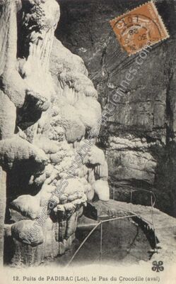 Carte postale ancienne Gouffre de Padirac — Padirac (Lot)