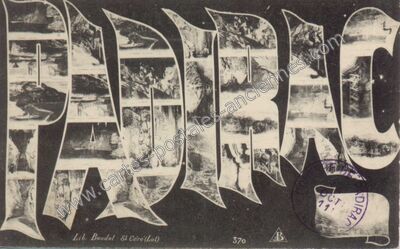 Carte postale ancienne Padirac — Padirac (Lot)