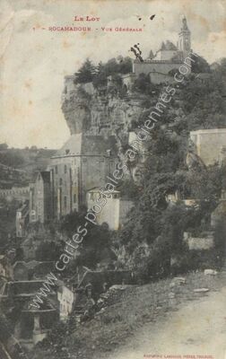Carte postale ancienne Vue Générale — Rocamadour (Lot)