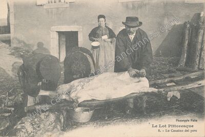 Carte postale ancienne Le Lot Pittoresque — Non Localisée (Lot)