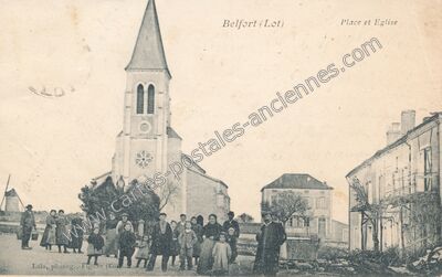 Carte postale ancienne Belfort — Belfort-du-Quercy (Lot)