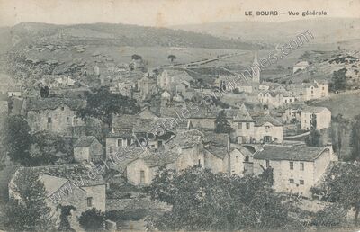 Carte postale ancienne Vue générale — Le Bourg (Lot)