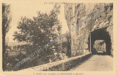 Carte postale ancienne Bouzies le Haut — Bouziès (Lot)