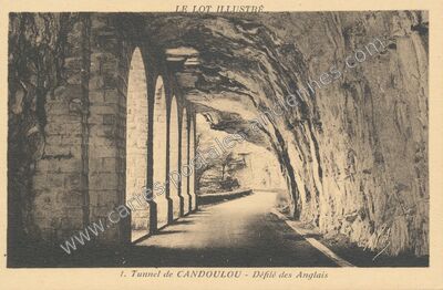 Carte postale ancienne Candoulou — Bouziès (Lot)