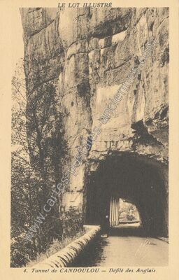 Carte postale ancienne Candoulou — Bouziès (Lot)