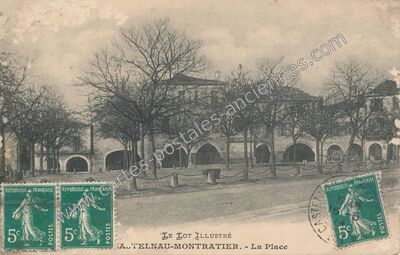 Carte postale ancienne La Place — Castelnau-Montratier (Lot)