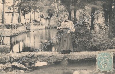 Carte postale ancienne Cacrey — Creysse (Lot)