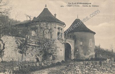 Carte postale ancienne Ceint d'Eau — Figeac (Lot)