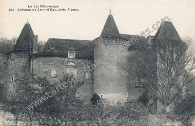 Carte postale ancienne Ceint d'Eau — Figeac (Lot)