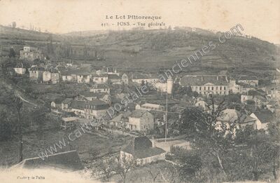 Carte postale ancienne Le Lot Pittoresque - Vue générale — Fons (Lot)
