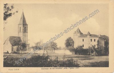 Carte postale ancienne Chateau de Seyrignac — Lunan (Lot)