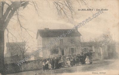 Carte postale ancienne Les Ecoles — Saint-Hilaire (Lot)