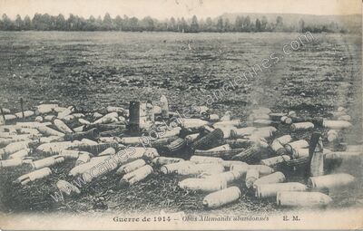 Carte postale ancienne Guerre de 1914 — Non Localisée (Marne)