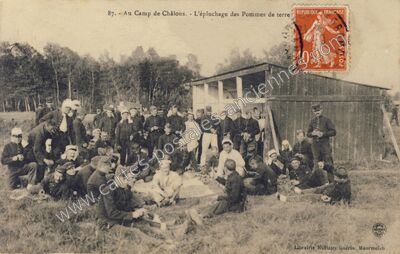 Carte postale ancienne Camp de Chalons — Châlons-en-Champagne (Marne)