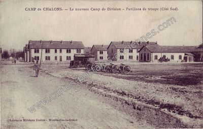 Carte postale ancienne Camp de Chalons — Châlons-en-Champagne (Marne)