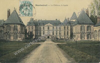 Carte postale ancienne Chateau de Montmirail — Montmirail (Marne)