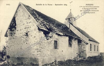 Carte postale ancienne Morains — Val-des-Marais (Marne)