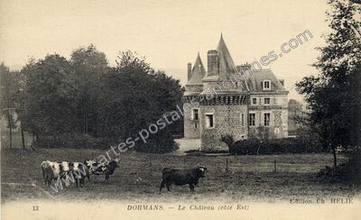Carte postale ancienne Le Château (côté Est) — Dormans (Marne)