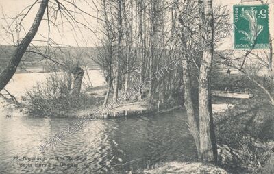 Carte postale ancienne Les Bords de la Marne — Dormans (Marne)