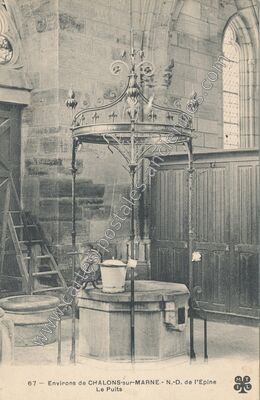 Carte postale ancienne N.-D. de l'Epine Le Puits — L'Épine (Marne)