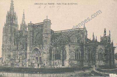 Carte postale ancienne Notre Dame de l'ÉPINE — L'Épine (Marne)