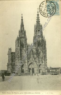 Carte postale ancienne N D'de L'Epine — L'Épine (Marne)