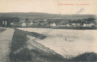 Carte postale ancienne Port a Binson — Mareuil-le-Port (Marne)