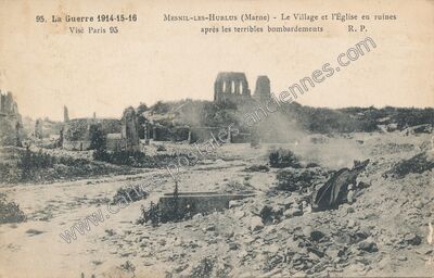 Carte postale ancienne Minaucourt-le-Mesnil-lès-Hurlus