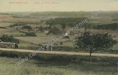 Carte postale ancienne Vallée du Petit Morin — Montmirail (Marne)