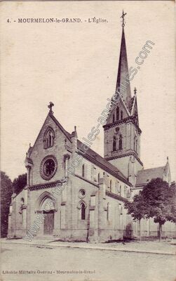 Carte postale ancienne L'Église — Mourmelon-le-Grand (Marne)