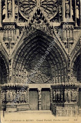 Carte postale ancienne Cathedrale de Reims — Reims (Marne)
