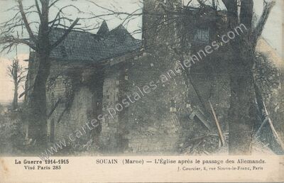 Carte postale ancienne Souain — Souain-Perthes-lès-Hurlus (Marne)